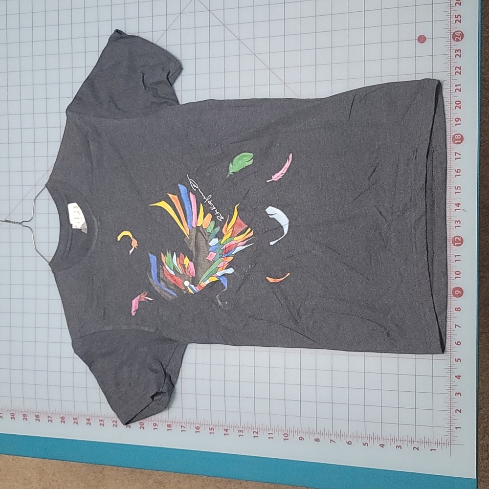 Crew-Neck Graphic Tee "Crow" by rk3handcrafted